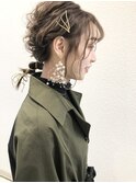 結婚式お呼ばれ ヘアセット