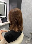大人かわいいエギョモリ ミルクティーブラウン ひし形シルエット