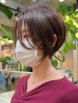 エリマ 武蔵小杉(elima) 大人ショートボブヘア切りっぱなしボブ丸みショートヘア30代★