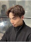 波巻きパーマ 刈り上げ眉カットツイストスパイラルパーマ