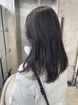 リリー(Lilley) くすみベージュ×姫カットレイヤー×韓国風巻き【ayana】