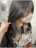 インナーカラーシルバー
