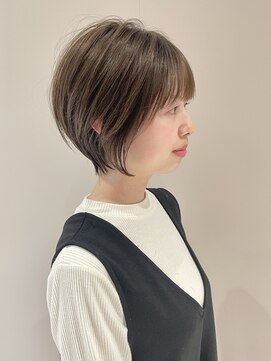 ルカ リノア(Luca lino:a) ゆったり丸みショート×透明感アッシュベージュ