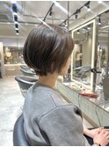 イメチェン外ハネボブ美髪ワイドバング/ショートボブ髪質改善