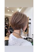 40代50代60代白髪ぼかしショートボブ