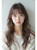 《美髪×ワイドバング》ナチュラルロングで魅せるやわらか質感