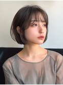 ショート/ミニボブ/グレージュ/20代30代40代