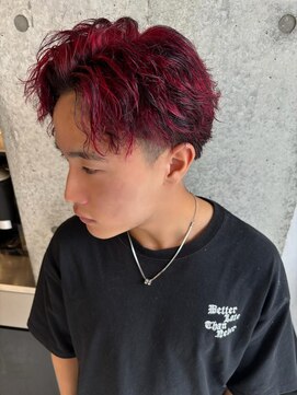 スウィープ 平尾(sweep) 赤黒メッシュ