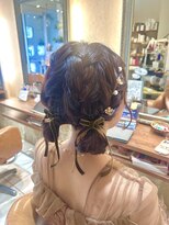 マイノリティー(Minority Produced By TOPHAIR)&nbsp;お呼ばれヘア　おだんごツイン