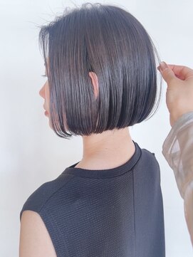 モリオフロムロンドン 原宿本店(morio from London) 【morio原宿】似合わせカット ワンレンボブ グレージュ