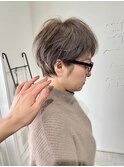 別府ショートボブ顔まわりレイヤーカット髪質改善カラー30代