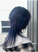 ＊ハッシュカットグレージュデザインカラーツートンカラー