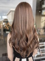 ユニ バイ マグ 長野店(Uni.by Mag)&nbsp;20.30.40代◎ ベージュ系ハイライト艶髪ロング