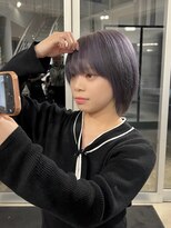 ブランコトレス 鏡島(BLANCO tres)&nbsp;レイヤーカット／ショートレイヤー/ラベンダーカラー