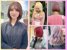 Canon @canon_3140 #ダブルカラー ＃ブリーチ ＃デザインカラー ＃ハイトーン ＃ボブ ＃レイヤーカット