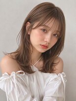 リア トーキョー(Lia TOKYO)&nbsp;【工藤武士】前髪ありセミロング×柔らかベージュカラー上品艶髪