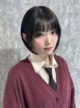 アンジェロ カリノ(Angelo Carino)&nbsp;ボブ/切りっぱなしボブ/黒髪ボブ/ショート/暗髪
