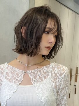 ロンド メリー 大宮(Lond merry) 結べる長さのボブ/ハッシュカット/レイヤーウルフカット/顔周り