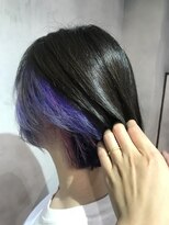 モノ アンド イニ(Mono & inni) 【奈良/inni hair】青よりの紫に仕上げ色落ちも楽しめる