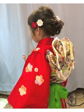 アイルビーヘア(I'll b hair) 【下北沢＊I'll b hair＊】七歳七五三可愛い編み込みアレンジ