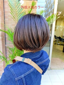 エイチ エアー ダヴ H air DAV調布北口 スモーキートパーズボブ