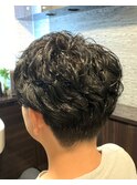 ツーブロック×パーマ＜理容室＞＜麻布十番/メンズ/バーバー＞