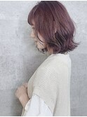 【ラベンダーピンク×伸ばしかけロブ】　米倉　うる艶ラベンダー