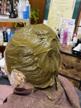 ビオラス(Vi-olus) ヘナトリートメントパック、インディゴで白髪隠し