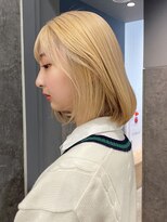 アイティー バイ アルバム 中野店(IT by ALBUM)&nbsp;ハニーブロンド_外ハネボブセクションカラー_ba394581