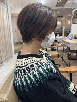 ヘアーザラブズラフズ オーガニカ 北九州(HAIR THE LOVES LAUGHS ORGANICA) 白髪ぼかしショート＊