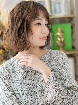 カバーヘア ブリス 北浦和(COVER HAIR bliss) 波巻きくせ毛風春パーマ小顔エアリーミディa北浦和20代30代40代