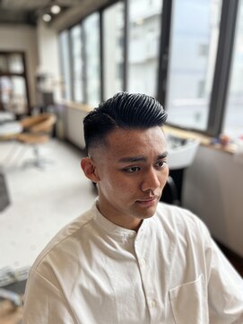 リバレッジ 広尾(Leverage) 大人七三スキンフェード