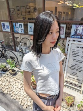 ヒカリス 東三国(HIKARIS) 笑顔溢れる外ハネ/韓国風レイヤー/切りっぱなしボブ