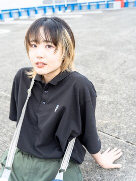 ヘア サロン イエロー(hair salon YELLOW) yellowのマッシュウルフ