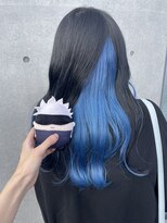 オタクヘア 渋谷(OTAKU HAIR) 水色インナーカラー[前髪 マチルダボブ ピンクベージュ]渋谷駅