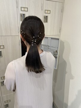 パプスドコワフュール 甲子園口店(Pap's de coiffeur) パールアレンジ