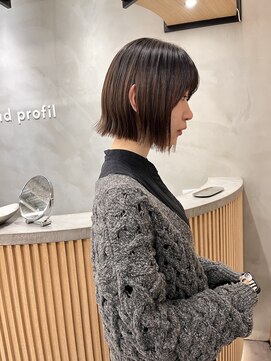 ロンドプロフィール 浦和(Lond profil) 中川　前髪カット顔まわり似合わせ外ハネくびれレイヤーミディ