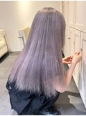 7797ラベンダーパープルハイトーンダブルカラーレイヤーカット