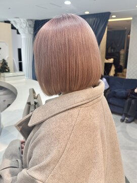 エアー 青山(AIR) ペールピンクミニボブホワイトピンク