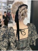 カチモリ　ヘアアレンジ　結婚式　ライブ　20代30代　お呼ばれ