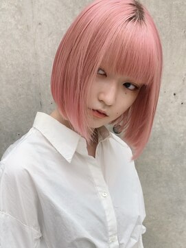 ピークアブー 原宿ハラカド(PEEK-A-BOO) ピンクカラー/ピンクボブ/ペールピンク/ピンクベージュ