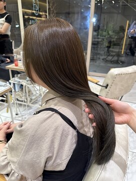 ゼスト フィーノ(ZEST fino) 【橋本姫奈】ブリーチなしダブルカラーで透明感オリーブベージュ