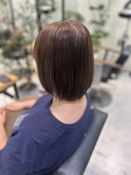 ケンジ 南林間(KENJE) ボブ×明るめアッシュ×アッシュカラー【南林間】