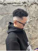 スキンフェード×極道パーマ