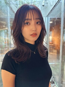 美容室 ビ フェスカ(B FESCA) 2wayバング/ピンク/レイヤーカット/濃いめピンク