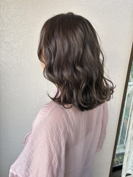 ノア(noa.) 【豊中美容室noa.】透明感ブリーチなしオリーブグレージュ♪♪