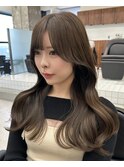 韓国風顔まわりレイヤーカット【渋谷/表参道/Merak/髪質改善】
