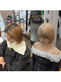 #フロントインナー#ブロンドカラー