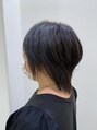 アグ ヘアー ピリカ 千歳店(Agu hair pirca)&nbsp;ポイントカラー【ブルー】白髪が多い部分に入れて白髪ぼかし