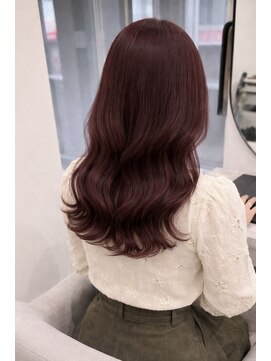 カミトトノウ 【池田】髪質改善×ワインレッドカラー×重めレイヤーカット